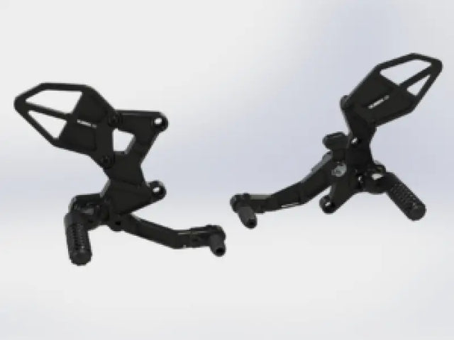 Vortex Racing 18-24 Kawasaki EX400 Ninja 400 R Rear Set- Black - Vortex Racing