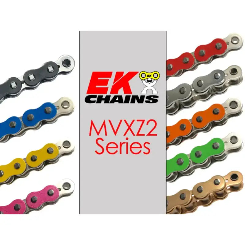 Vortex Racing 525 MVXZ2 Rivet Master 120 Links- Black/Nickel - Vortex Racing