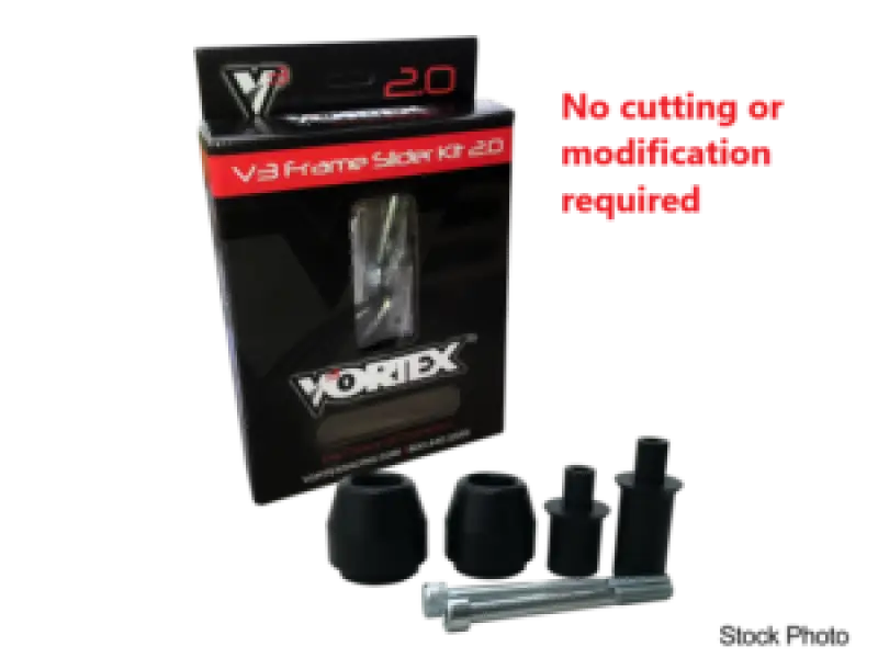 Vortex Racing 17-19 Kawasaki Z650 V3 2.0 Frame Slider Kit- No Cut - Vortex Racing