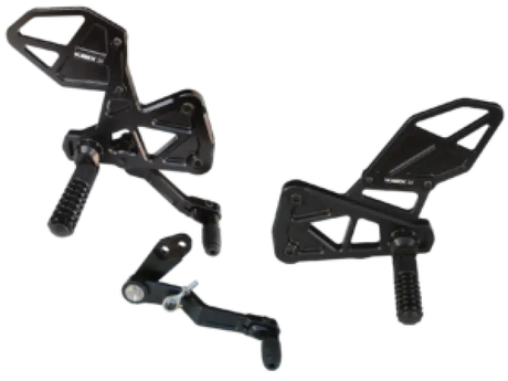 Vortex Racing Rearsets Replacement Rear- Black - Vortex Racing