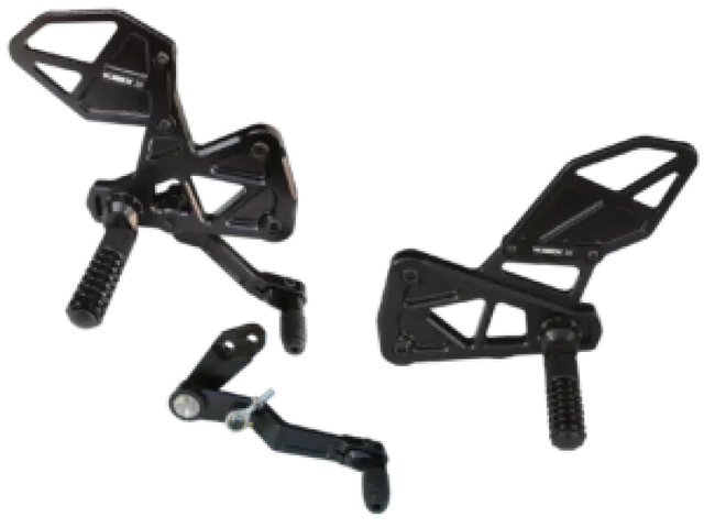 Vortex Racing Rearsets Replacement Rear- Black - Vortex Racing
