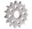 Vortex Racing Steel Front Sprocket 520 15 Tooth- Silver - Vortex Racing
