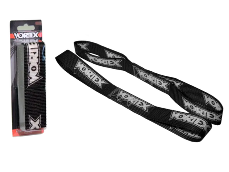 Black tie-down straps for secure hold, Vortex Racing Tie Soft Ties 1.5in