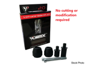 Vortex SR210 Frame Sliders V3 2.0 Black with mounting hardware for SR210 frame protection