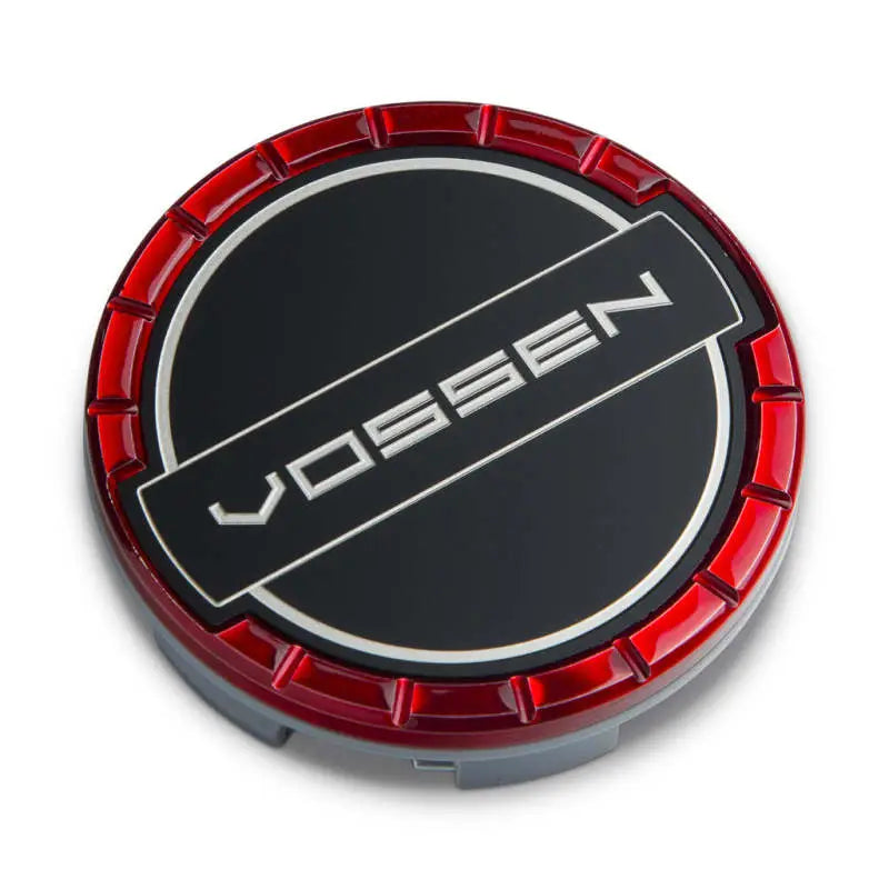 Vossen CAP-BSC-LG-CL-RD Vossen Billet Sport Cap - Large - Classic - Vossen Red