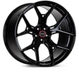 Gloss black Vossen HF-5 22x10.5 deep face multi-spoke car wheel