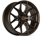 Bronze-colored Vossen HF6-4 wheel with super deep face and multi-spoke design