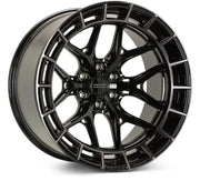 Tinted gloss black Vossen HFX-1 wheel with multi-spoke rim