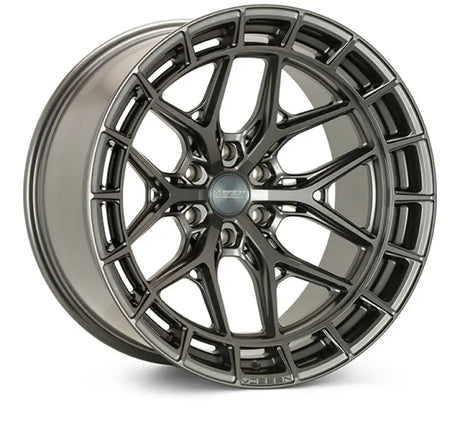 Gunmetal wheel with matte gunmetal finish on Vossen HFX-1 20x9.5 alloy wheel