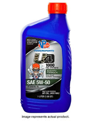 Blue VP Powersports U4 1000 5W50 synthetic engine oil bottle for fuel U4-1000 5W50