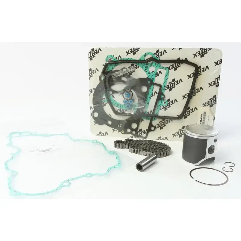 Motorcycle engine rebuild kit with gaskets piston and timing chain for VTKTC23235A end kit