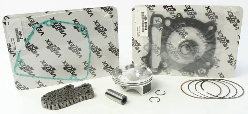 Motorcycle engine rebuild kit with gaskets piston chain rings for high compression Suz