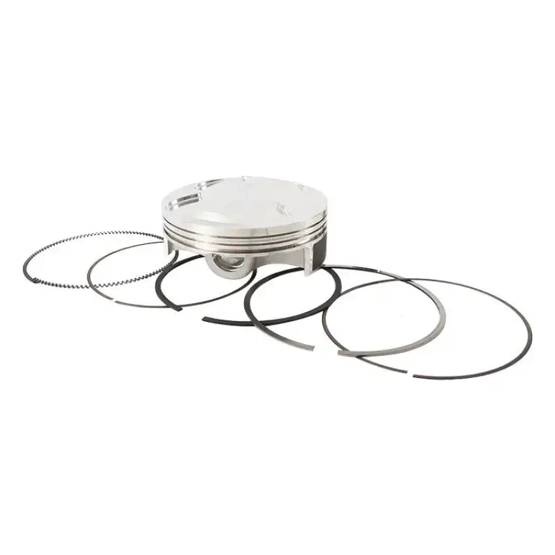 Silver forged high compression engine piston with piston rings for VTKTC23549B Top End Kit