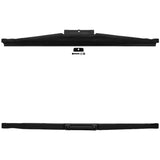 Black tailgate molding and hardware for W-24 Anco Winter Wiper Blade, winter wiper blade