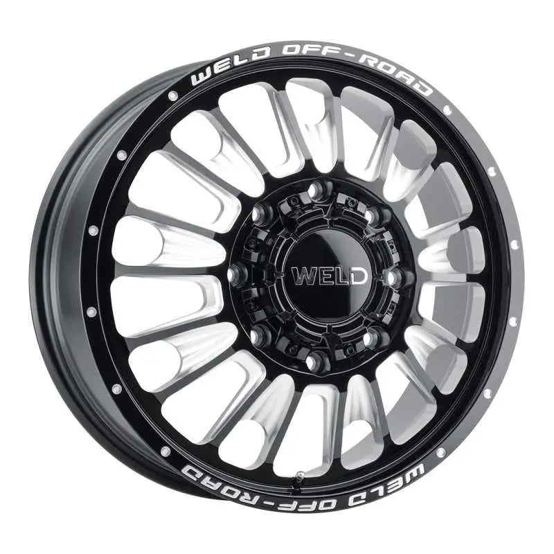 Weld W12108280890 Weld W121 20X8.25 Scorch Front 8X165.1 ET108 BS8.90 Gloss Black MIL 121.6