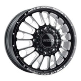 Weld W12108280890 Weld W121 20X8.25 Scorch Front 8X165.1 ET108 BS8.90 Gloss Black MIL 121.6