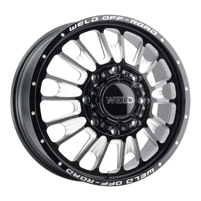 Weld W12108280890 Weld W121 20X8.25 Scorch Front 8X165.1 ET108 BS8.90 Gloss Black MIL 121.6