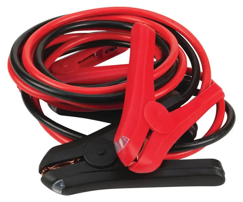Red and black jumper cables for the W1675 Perform Tool 10Ft 4Ga lighted jumper cables