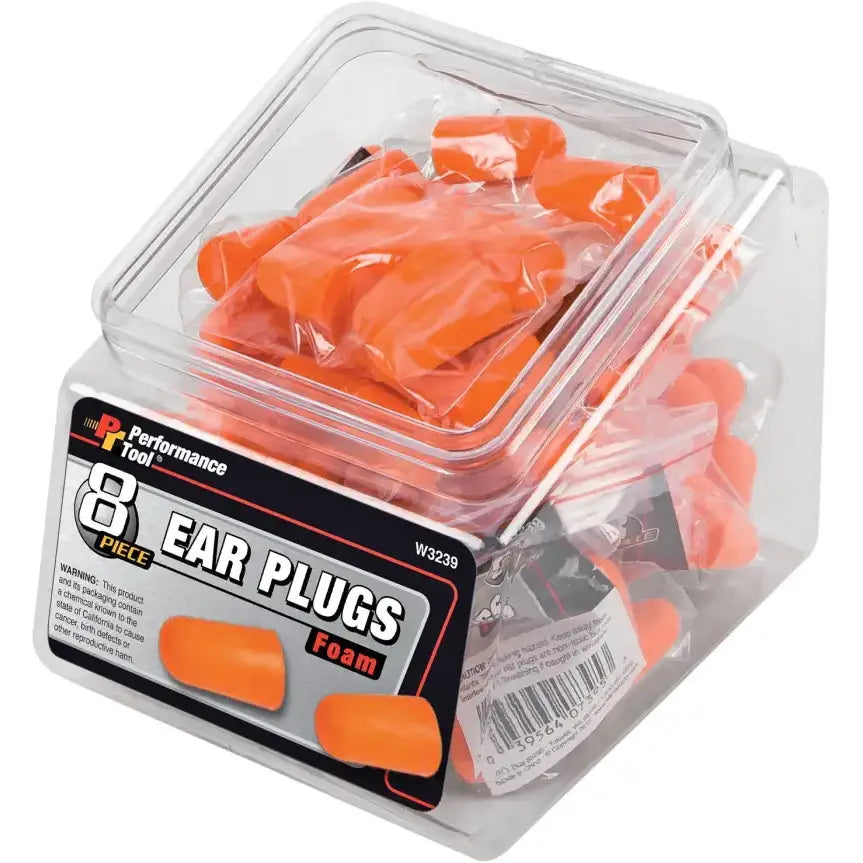 PERFORMANCE TOOL W3239 8 Pack Ear Plug/12 Pk W/Fishbowl Counter Display