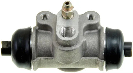 Silver-colored W370034 Wheel Cylinder with black rubber boots for W370034 Wheel vehicles