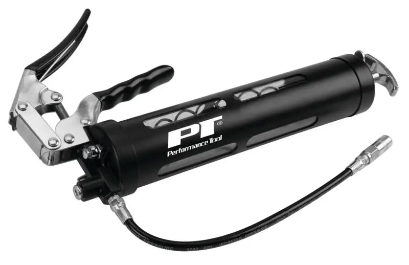W54294 Perform Tool Clear View Pistol Grease Gun with clear view barrel and pistol grip for efficient lubrication by Performance Tool.
