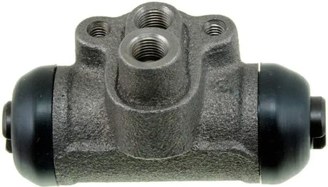 Gray metal wheel cylinder with black rubber boots for W610039 Dorman Wheel Cylinder replacement