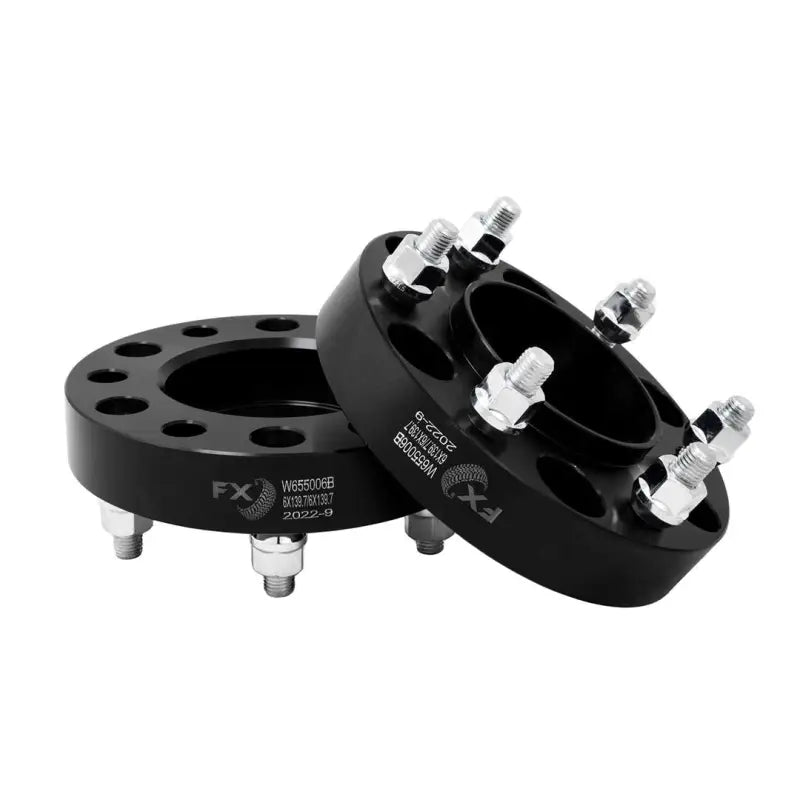 Black Trailfx Hub Centric Spacer W655006B, 6X5.5 bolt pattern, 12X1.5 stud size. Enhance Ford vehicle performance and style. RV, Automotive, Powersports, off-road, marine, exterior, truck accessories, interior, truck bed, rv parts, Truck & Automotive, Wheel and Tire Accessories, AVADA - Best Sellers, Must Haves