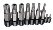 Set of Torx bit sockets for W86024 Perform Tool 9Pc Master Triple Square Bit