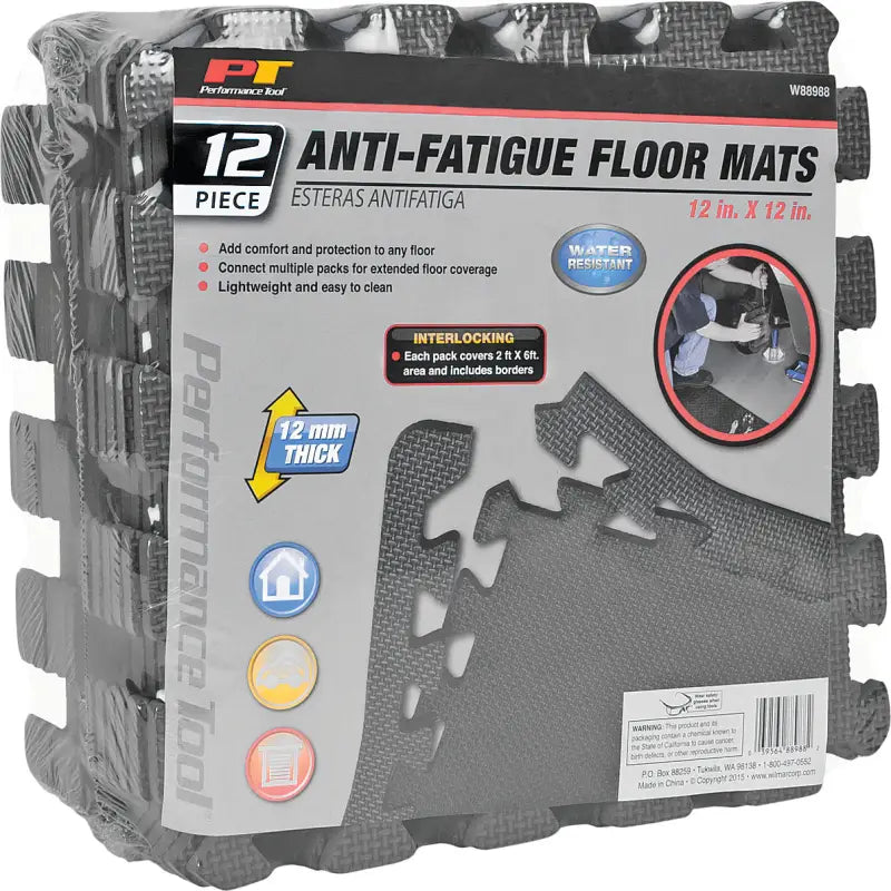 PERFORMANCE TOOL W88988 Shop Floor Mats 12/Pc