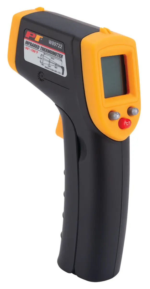 Perform Tool Infrared Thermometer W89722 black and yellow infrared gun for quick temp reading