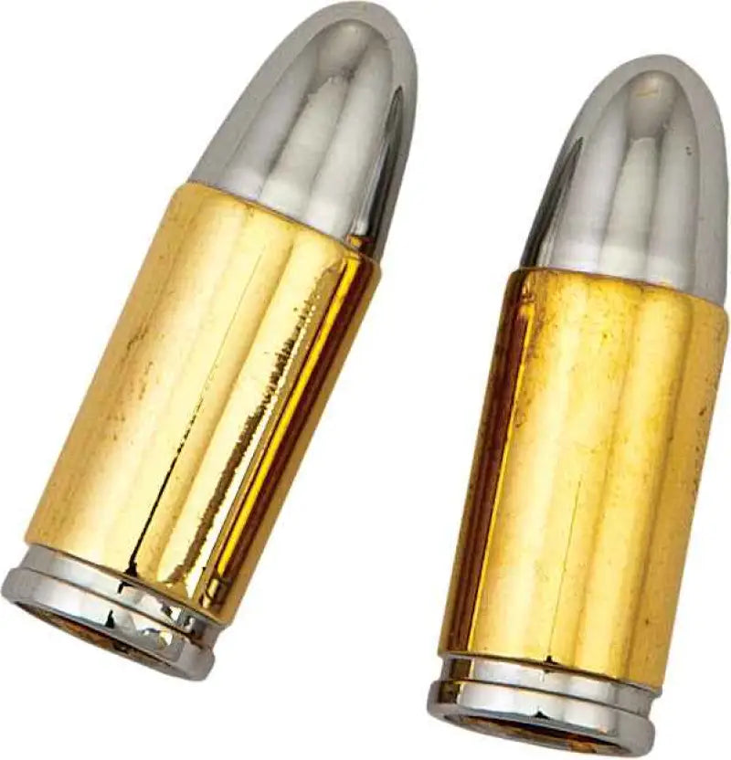 W99-6210G Valve Stem Caps Gold Bullet Pr