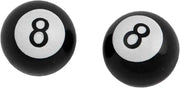 W99-6216B(2) Valve Stem Caps 8 Ball Pr