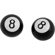 W99-6216B(2) Valve Stem Caps 8 Ball Pr