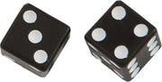 HARDDRIVE W99-6217B(2) Valve Stem Caps Black Dice Pr