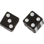 HARDDRIVE W99-6217B(2) Valve Stem Caps Black Dice Pr
