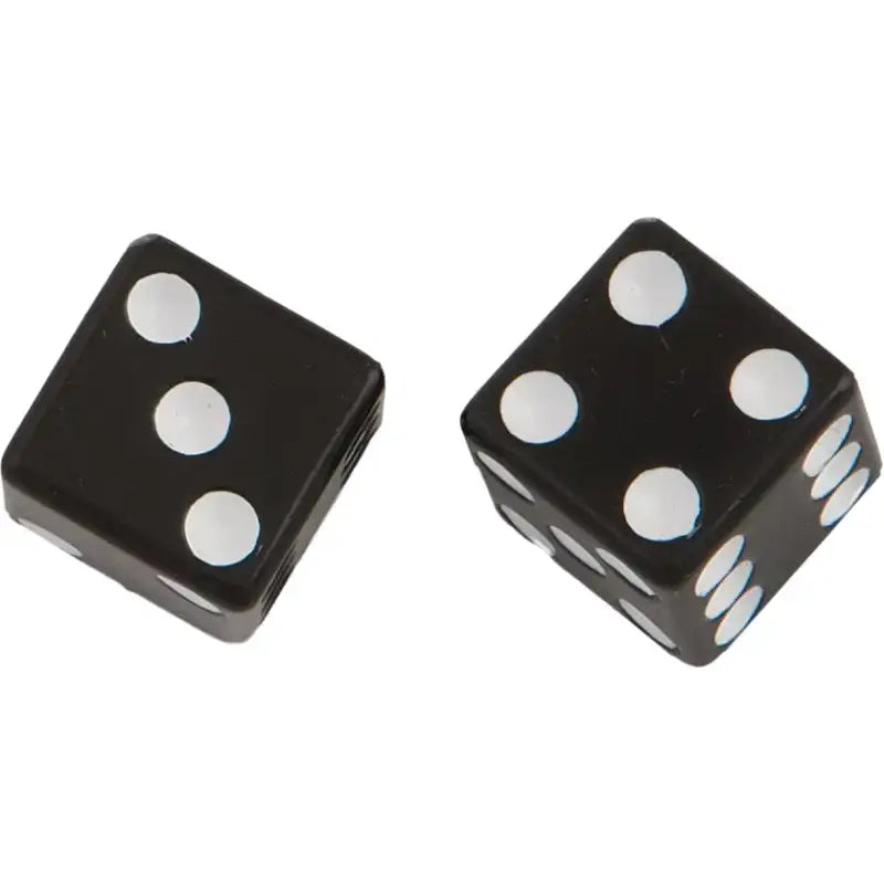 HARDDRIVE W99-6217B(2) Valve Stem Caps Black Dice Pr