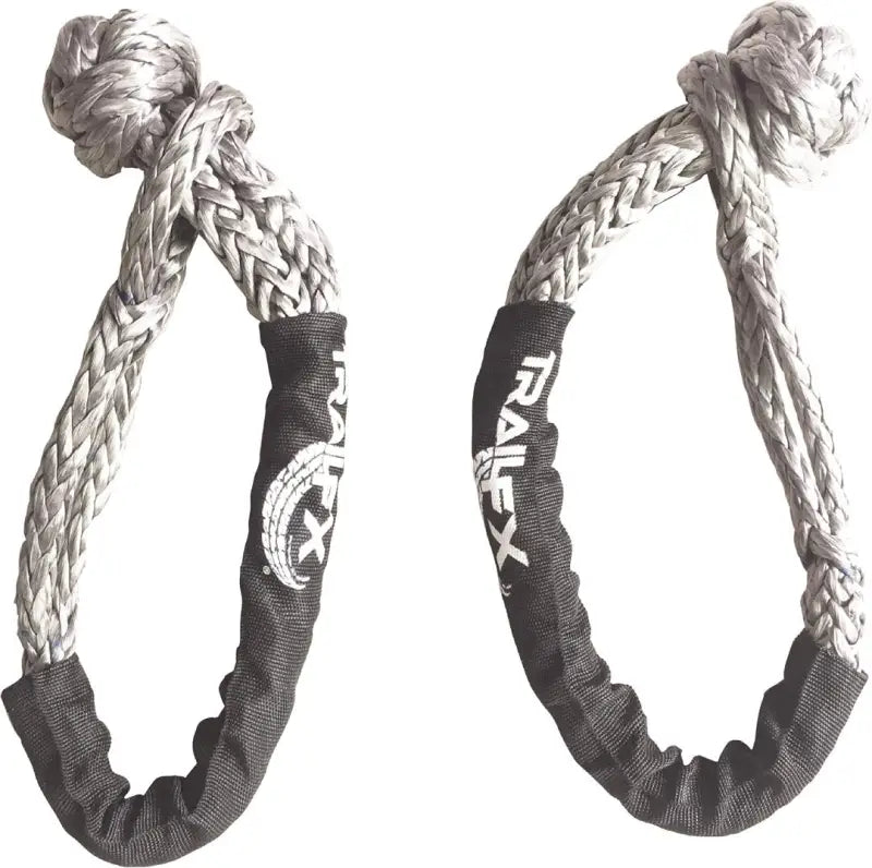 WA043 Trailfx Rope Shackle Pair - Blk - 7500 Lbs