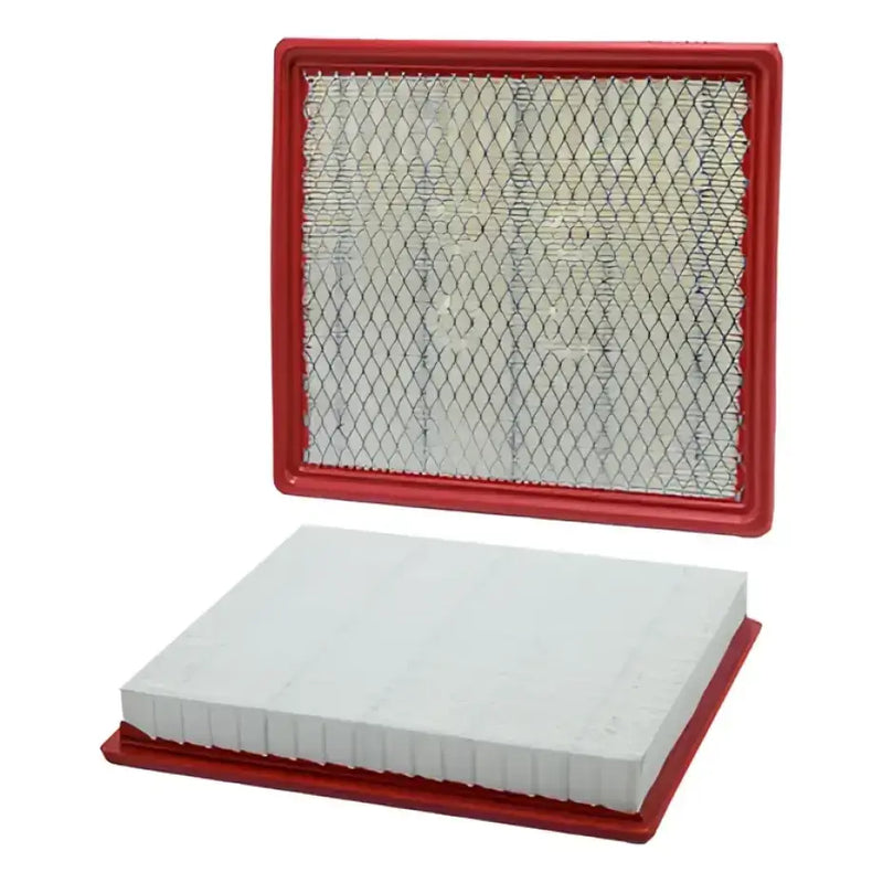 Two rectangular air filters with red frames for WA10254 Wix Filter Air Filter product
