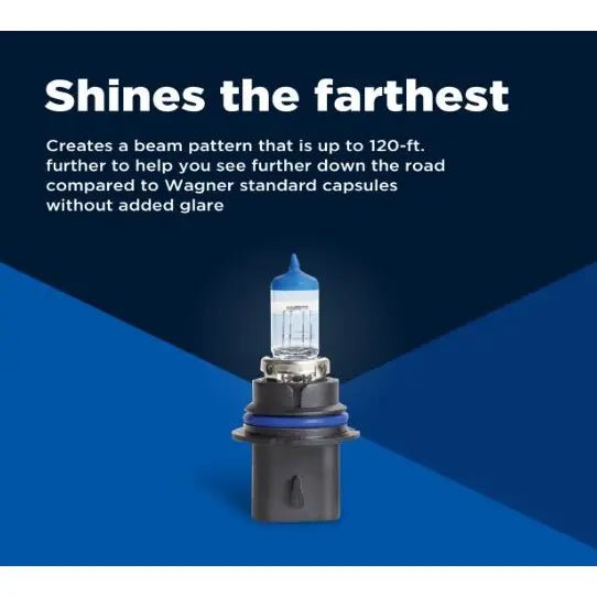 Wagner No Supplier Warranty Headlight Bulb BP9012BLX2 - Premium Forward Lighting Halogen