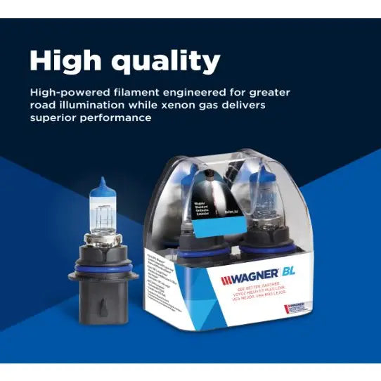 Wagner No Supplier Warranty Headlight Bulb BP9012BLX2 - Premium Forward Lighting Halogen