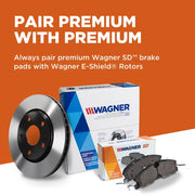 Wagner Brake Zero-Copper Friction Formulation Brake Pad SX1411 - Severeduty Disc Set