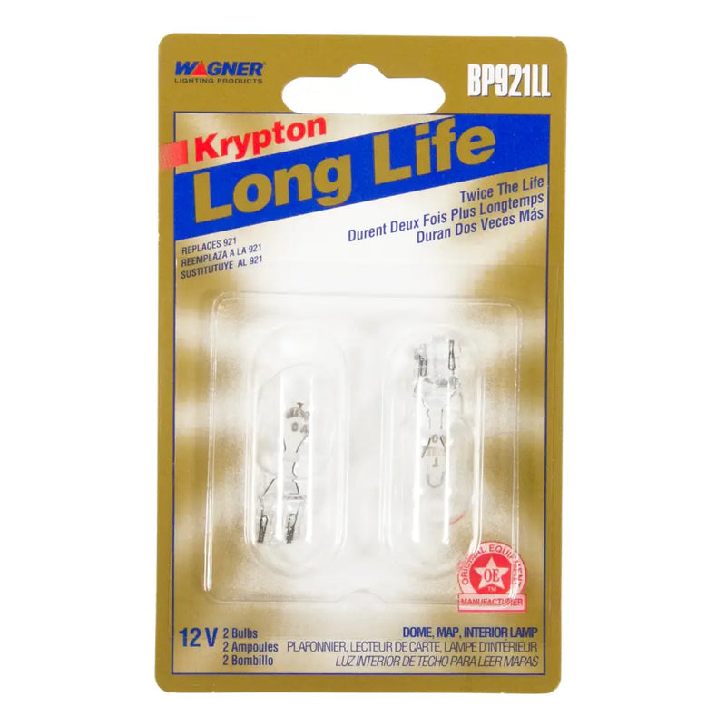 Wagner SAE Compliant Backup Light Bulb BP921LL - T-5 16MM