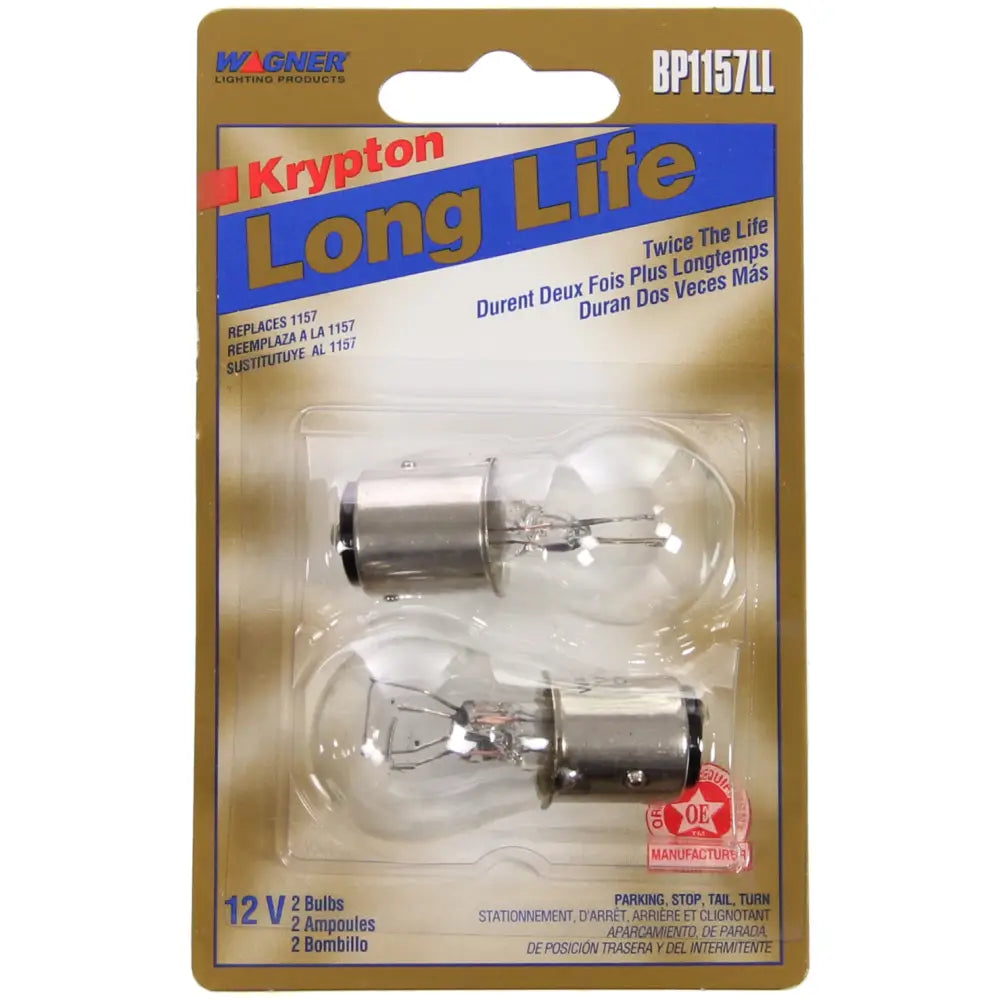 Wagner SAE Compliant Tail Light Bulb BP1157LL - Miniature Long Life