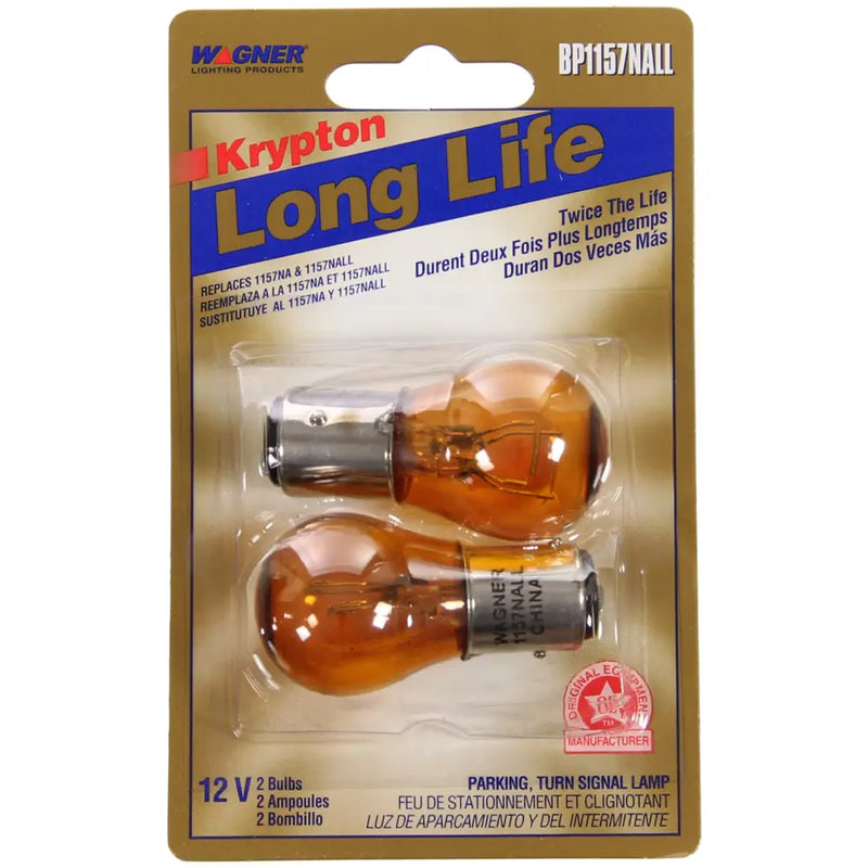 Wagner SAE Compliant Turn Signal Light Bulb BP1157Nall - Miniature Long Life