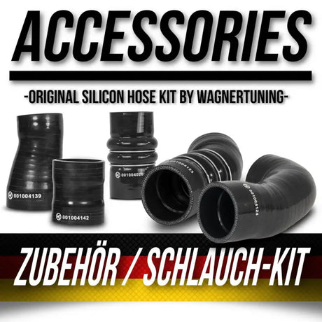 Black silicone hose kit for Audi RS6 from Wagner Tuning, easy upgrade silicone hose