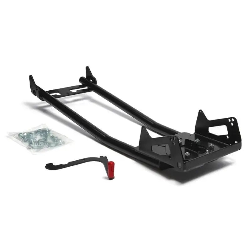 Black metal snow plow mount for WARN Industries Center Plow Base or Industries Center Plow