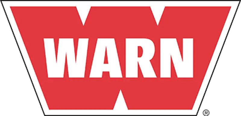 Red Warn Industries logo on Yamaha Provan plow mount 95745 for added safety