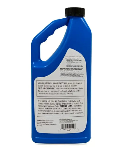 Blue liquid container with handle for Wash & Wa X Prostrength Bilingual 32 Oz RV parts & accessories