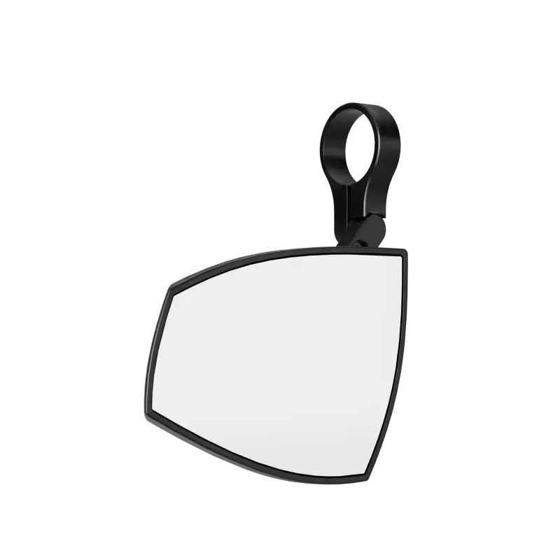 Wave Bar End Mirror Pair Black 
