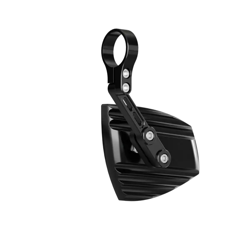 Wave Bar End Mirror Pair Black 